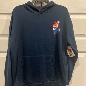 Super Mario Bro - Navy Blue Hoodie